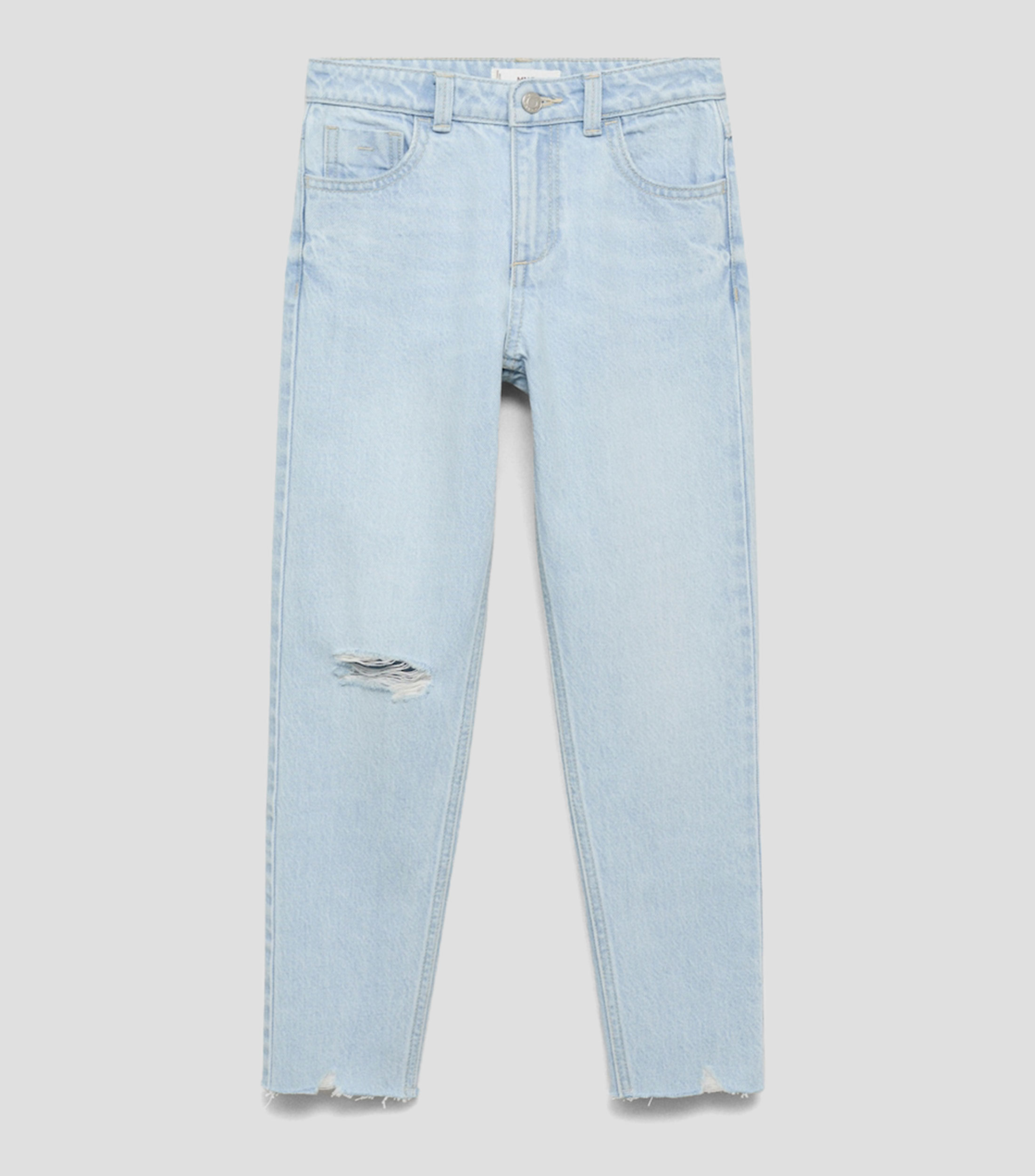 Jeans de corte mom fit Niña